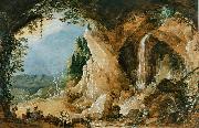 Joos de Momper Landschaft mit Grotte oil on canvas